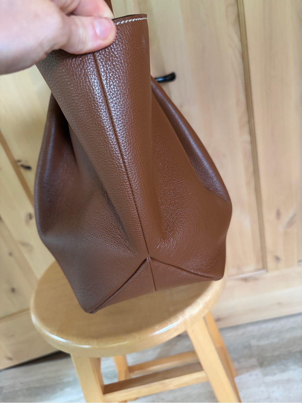 DeMellier 'The New York' Tote in Tan Grain Leather - Picture 8 of 15